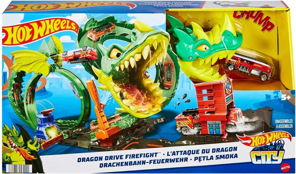 Pista de carrera hot wheels dragon outlet